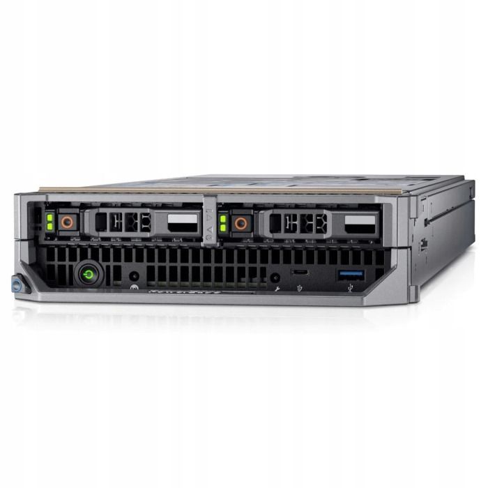 Server Dell M640 2x2.5" with 2x Gold 6130, 32GB RAM, H730P, 2x 960GB SSD SATA, 4x1GbE M1000E