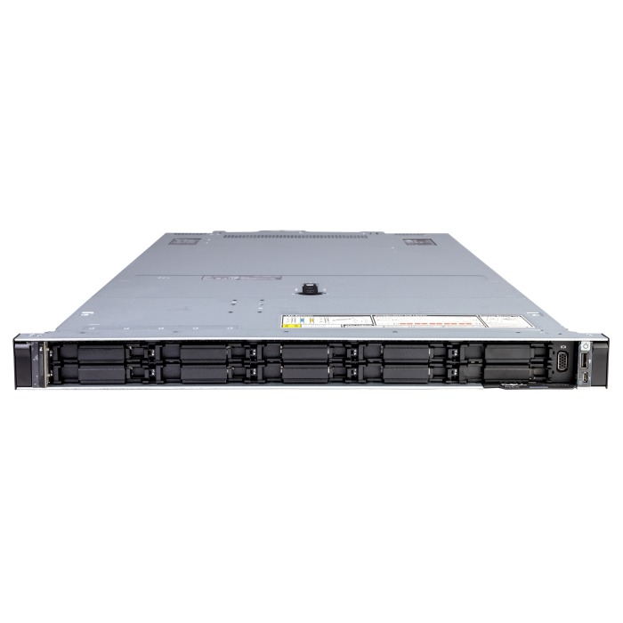 Server Dell PowerEdge R6615 10x2.5" (4xNVMe) with 1x EPYC 9124, 64GB RAM, H965i, BOSS-N1 with 2x 480GB SSD NVMe M.2, 2x 6.4TB SSD NVMe U.3 2.5", 2x10/25GbE SFP28, 2x PSU 1400W, rails, bezel, iDRAC9 Enterprise