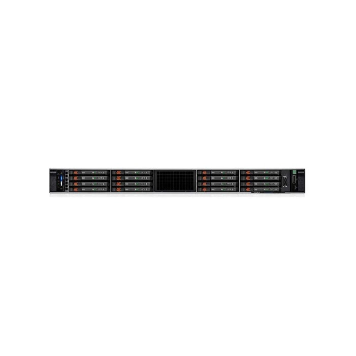 Server Dell PowerEdge R6615 16xE3.S NVMe with 1x EPYC 9534, 32GB RAM, H755N, BOSS-N1 with 2x Dell 480GB SSD NVMe M.2, 4x 3.84TB NVMe E3.S, 2x10/25GbE SFP28, 2x PSU 1400W, rails, iDRAC9 Enterprise