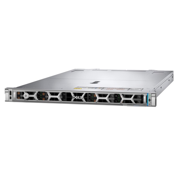 Server Dell PowerEdge R6715 8x2.5" with 1x EPYC 9015, 16GB RAM, H365i, 1x 600GB 10K SAS 2.5", 2x10/25GbE SFP28, 2x PSU, rails, bezel, iDRAC 10