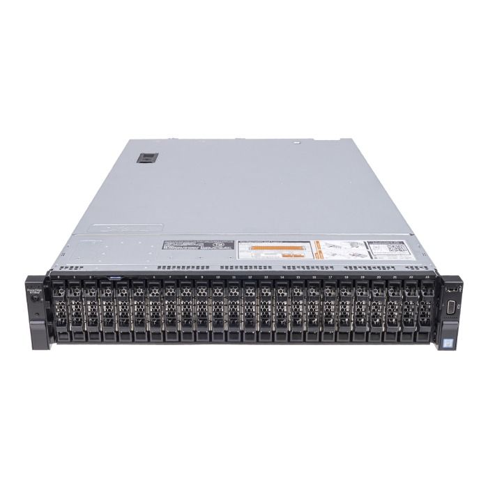 Server Dell PowerEdge R730xd 24x2.5" with 2x E5-2640 v3, 128GB RAM, H730, 2x480GB SSD SATA 2.5", 4x1GbE, 2xPSU, Rails, iDRAC 8 Enterprise