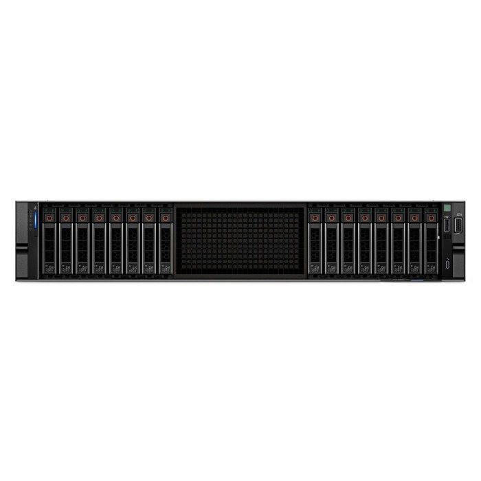 Server Dell PowerEdge R7625 16x2.5" with 2x EPYC 9224, 64GB RAM, H355, 2x10/25GbE SFP28, 2x PSU 1400W, rails, iDRAC9 Enterprise