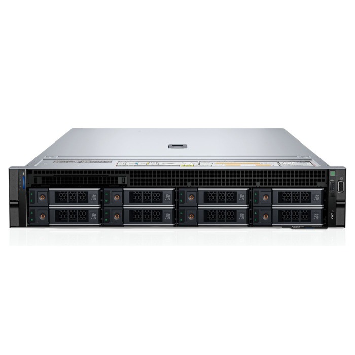 Server Dell PowerEdge R7625 8x3.5" with 2x EPYC 9124, 256GB RAM, H355, BOSS-N1 z 2x Dell 960GB SSD NVMe M.2, 4x 4TB 7.2K SATA 6G 3.5", 2x10/25GbE SFP28, 2x PSU 2400W, rails, bezel, iDRAC9 Enterprise