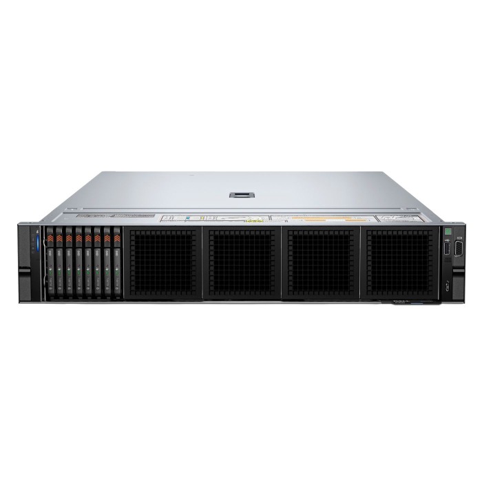 Server Dell PowerEdge R7625 8xE3.S with 2x EPYC 9734, 256GB RAM, BOSS-N1 z 2x Dell 960GB SSD NVMe M.2, 2x 3.84TB E3.S NVMe, 4x25GbE SFP28, 2x PSU 2400W, rails, iDRAC9 Enterprise