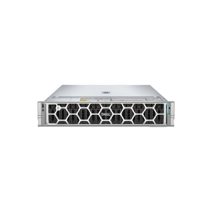 Server Dell PowerEdge R7725 24x2.5" (8xNVMe) with 2x EPYC 9845, 1024GB RAM, 2x H965i, 2x 480GB SSD SATA 2.5", 2x25GbE SFP28, 2x PSU 3200W, rails, iDRAC10 Core