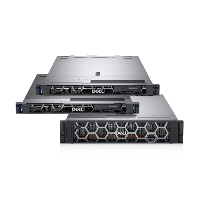 Server Dell with 4x EPYC 7402, 256GB RAM, 4x 240GB SSD SATA 6G M.2 2280, 2x10/25GbE SFP28, 4x PSU, rails, iDRAC 9