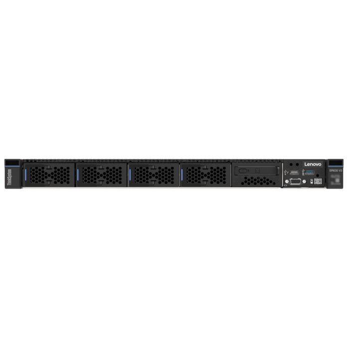 Server Lenovo ThinkSystem SR630 V3 16xE3.S NVMe with 2x Gold 5515+, 128GB RAM, 4x 3.84TB NVMe E1.S, 2x10GbE Base-T, 1x Nvidia A2 16GB, 2x PSU 1100W, rails, bezel, XCC2 Standard
