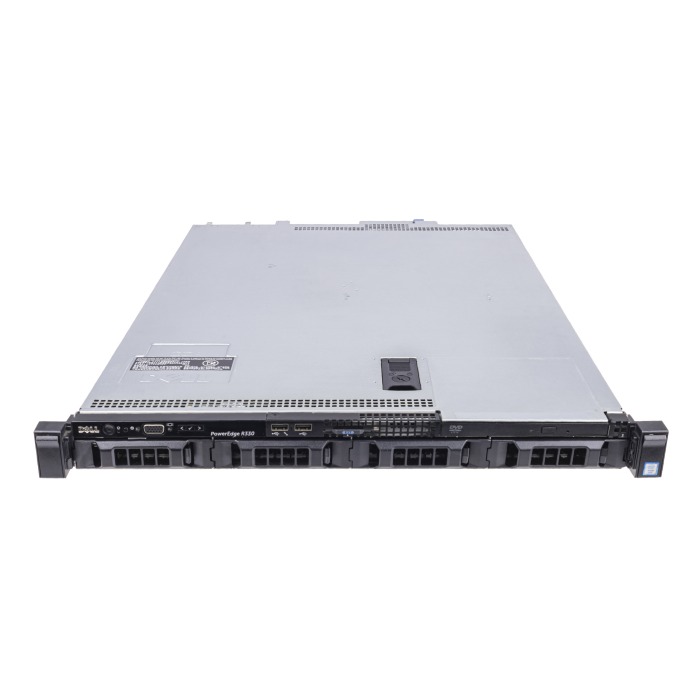 Serveur Dell PowerEdge R330 4x3.5" avec 1xE3-1220 v6, 32GB RAM, H730, 2x 300GB 10K SAS 2.5", 2xPSU, rails, iDRAC 8