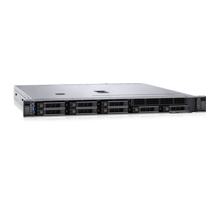 Serveur Dell PowerEdge R350 8x2.5"avec E-2356G, 64GB RAM, H355, 2x 480GB SSD SATA 2.5", 2x PSU 600W, Rails, iDRAC9 Enterprise