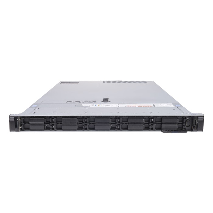Serveur Dell PowerEdge R640 10x2.5" (8xNVMe)avec 2x Silver 4210, 64GB RAM, H730p, 2x 2TB 7.2K SATA 6G 2.5", 2x 3.84TB SSD NVMe U.2 2.5", 4x1GbE, 2x PSU 495W, Rails, Façade, iDRAC9 Enterprise