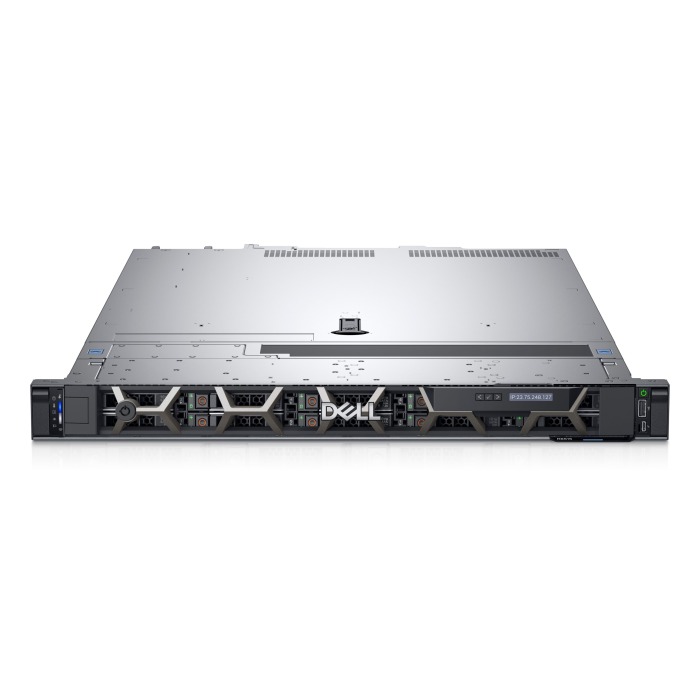 Serveur Dell PowerEdge R6515 10x2.5" (Full NVMe) avec 1x EPYC 7702P, 256GB RAM, Carte BOSS avec 2x 240GB SSD SATA M.2, 4x 960GB SSD NVMe U.2 2.5”, 2x10/25GbE SFP28, 2x PSU, rails, façade, iDRAC 9
