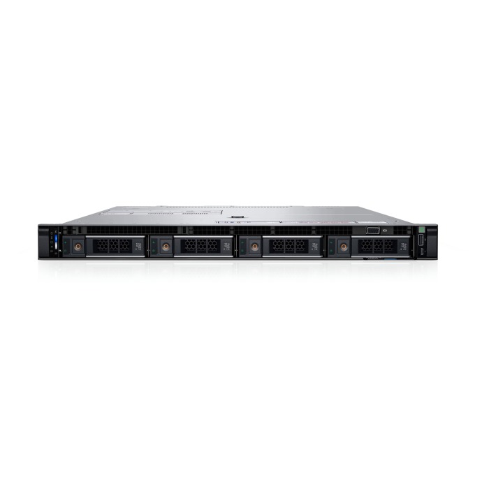 Serveur Dell PowerEdge R6625 4x3.5" avec 2x EPYC 9124, 256GB RAM, H355, 2x 1.92TB SSD SATA 2.5", 2x10/25GbE SFP28, 1x L4 24GB, 2x PSU 1400W, Rails, Façade, iDRAC9 Enterprise