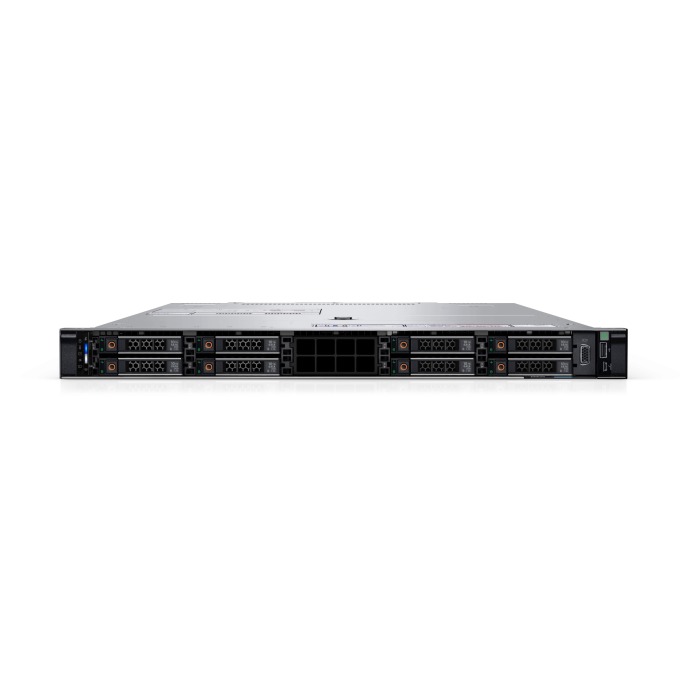 Serveur Dell PowerEdge R6625 8x2.5" avec 2x EPYC 9124, 128GB RAM, H355, 2x 480GB SSD SATA 2.5", 4x1GbE, 2x PSU 1400W, Rails, iDRAC9 Enterprise