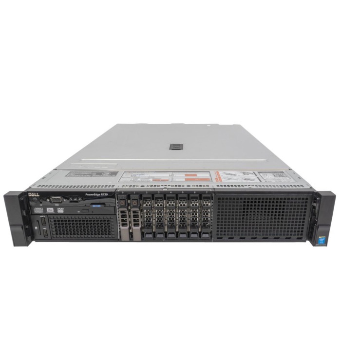 Serveur Dell PowerEdge R730 8x2.5" avec 2x E5-2630 v4, 32GB RAM, 2x 960GB SSD SATA 2.5", 4x1GbE RJ45, 2x PSU, rails, iDRAC 8