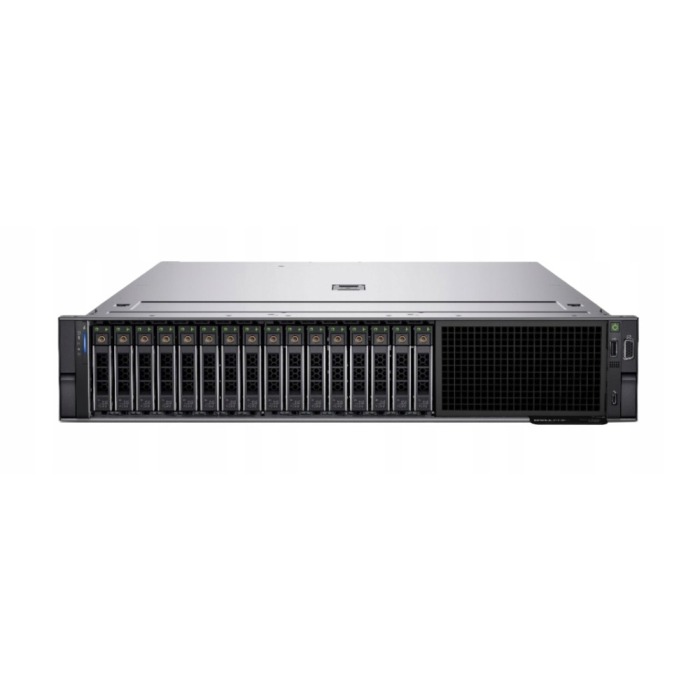 Serveur Dell PowerEdge R750 16x2.5" avec 2x Gold 5318Y, 128GB RAM, H745, 2x 1.6TB SSD SAS 12G RI 2.5", 2x PSU 1400W, Rails, iDRAC9 Enterprise