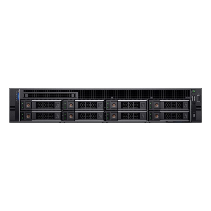 Serveur Dell PowerEdge R750xs 8x3.5" + 2x2.5" avec 2x Platinum 8358P, 256GB RAM, H755, 2x 960GB SSD SATA 2.5", 2x10GbE SFP+, 2x PSU, rails, iDRAC 9