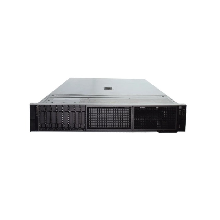 Serveur Dell PowerEdge R760 16x2.5" avec 2x Silver 4410Y, 64GB RAM, H755, 2x 960GB SSD SATA 2.5", 2x1GbE, 2x PSU 1100W, rails, iDRAC9 Enterprise