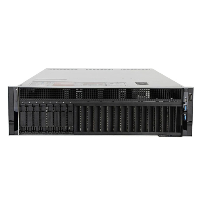 Serveur Dell PowerEdge R940 8x2.5" avec 4x Gold 5120, 512GB RAM, H730P, 4x960GB SSD SATA 2.5", 4x1GbE, 2xPSU, rails, iDRAC 9