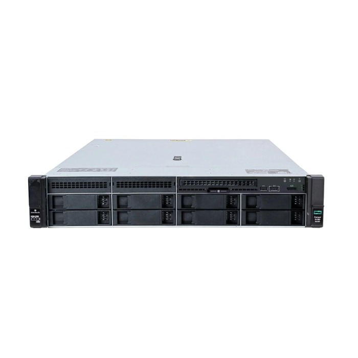 Serveur HPE ProLiant DL380 Gen10 8x3.5" avec 2x Silver 4112, 64GB RAM, P408i-a, 2x HPE 960GB SSD SATA 2.5", 2x PSU, rails, iLO 5