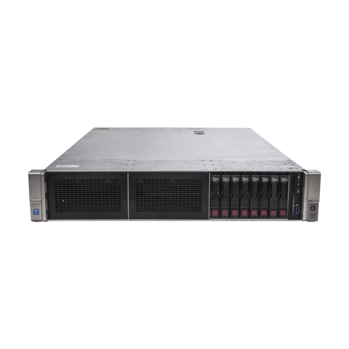 Serveur HPE ProLiant DL380 Gen9 8x2.5" avec 2x E5-2690 v4, 32GB RAM, P840, 2x HPE 960GB SSD SATA 2.5", 2x PSU, rails, iLO 4
