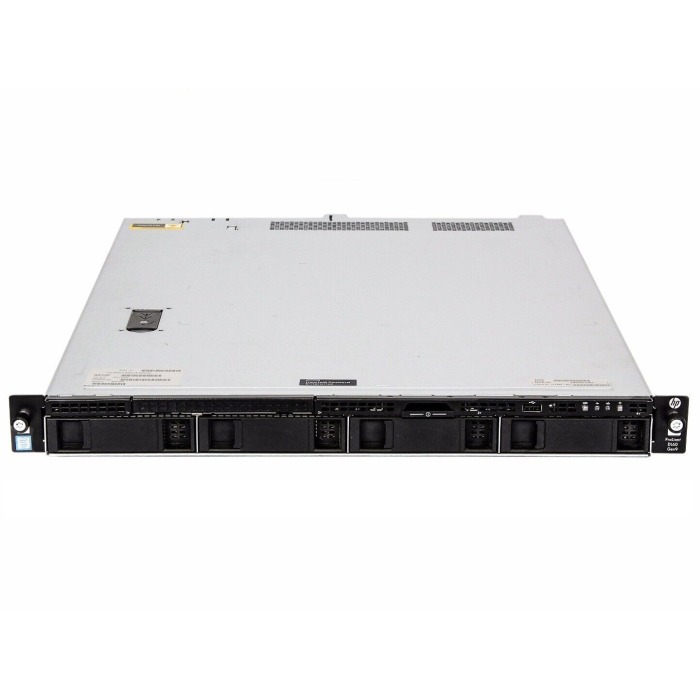 Serveur HPE ProLiant DL60 Gen9 4x3.5" avec 2x E5-2650 v4, 64GB RAM, P440, 2x HPE 960GB SSD SATA 2.5", 1x PSU, rails, iLO 4