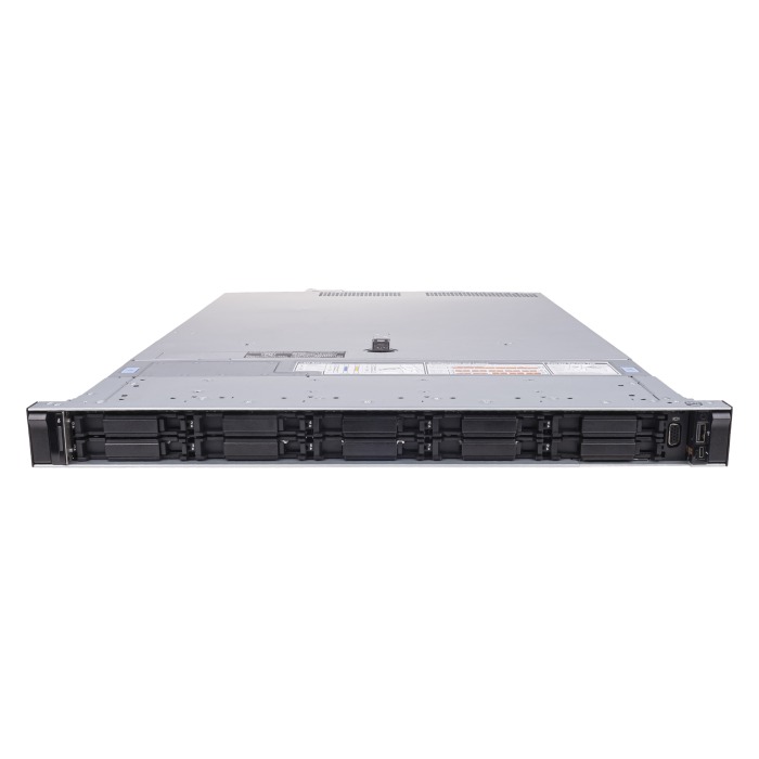 Serwer Dell PowerEdge R6415 10x2.5" mit 1x EPYC 7261, 64GB RAM, H740P, 2x10/25GbE SFP28, 2x PSU 550W, Montageschienen, iDRAC9 Enterprise