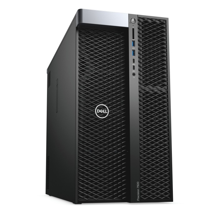 Station de travail Dell Precision T7920 4x3.5" avec 2x Gold 5222, 128GB RAM, 1x 960GB SSD SATA 2.5", 1x PSU,