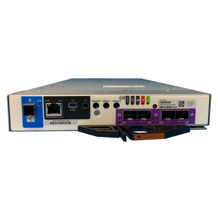 Storage array controller Dell PowerVault ME4012/4024/4084 4x10Gb iSCSI SFP+/16Gb FC SFP+ 1xSFF-8644 12Gb SAS Typ B MJ9W5