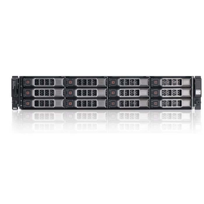 Storage expansion enclosure Dell PowerVault MD1200 12x3.5" with 2x EMM controller, 2x PSU AC, rails