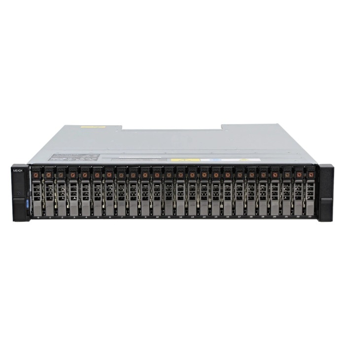Tiroir disque Dell PowerVault ME424 24x2.5 z 2x Contrôleur EMM, 2x PSU, rails, façade