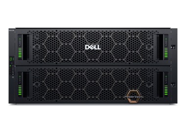 Baie de stockage Dell PowerVault ME5084 avec 2x Contrôleur iSCSI (10/25GbE SFP28), 40x 1.92TB SSD SAS4, 10x 8TB HDD SAS, Rails, Façade