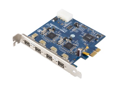 Carte 4x IEEE 1394b FireWire 800 PCI Express FWBX2-PCIE1XE220