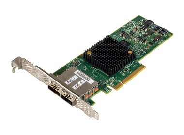 Carte HBA SAS LSI 9207-8e PCIe 3.0x8 2x SFF-8088 6Gb SAS/SATA H3-25513-00D