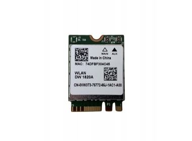 Carte réseau Dell DW1820A module M.2 Wi-Fi 5 Dual band, Bluetooth 4.1 VW3T3