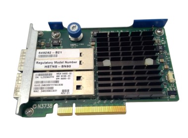 Carte réseau HPE InfiniBand PCIe 3.0 x8 544FLR-QSFP 10/40Gb RNDC 649282-B21