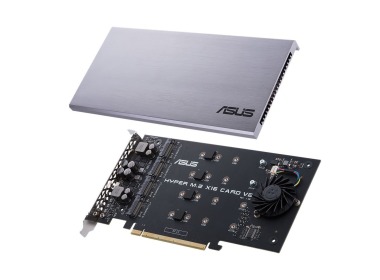 Contrôleur de disques ASUS Hyper M.2 PCIe3.0x16 v2 4xM.2 90MC06P0-M0EAY0
