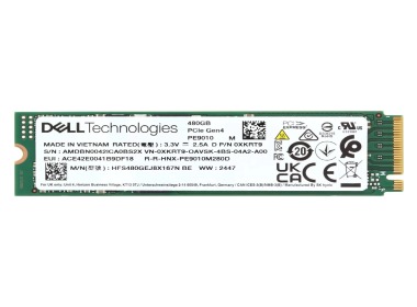 Disque dur Dell 480GB SSD NVMe PCIe 4.0 M.2 2280 RI XKRT9