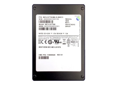Disque dur EMC 7.68TB SSD SAS 12G 2.5" TLC RI 118000520