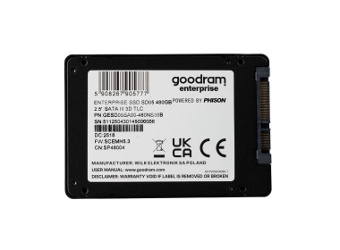 Disque dur Goodram Enterprise 480MB SSD SATA 6G 2.5" TLC RI GESD05SA00-480NS30B
