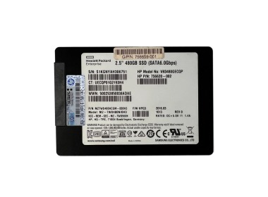 Disque dur HPE 480GB SSD SATA 6G 2.5" AES-256 756620-002