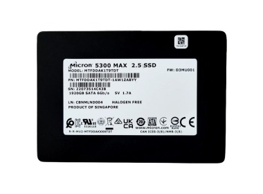 Disque dur Micron 1.92TB SSD SATA 6G 2.5" 3D TLC NAND MU MTFDDAK1T9TDT-1AW1ZABYY