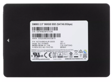 Disque dur Samsung 960GB SSD SATA 6G 2.5" MLC MU MZ7KH960HAJR-00005
