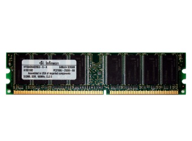 Mémoire RAM Infineon 512MB PC-2700U DDR UDIMM 333 HYS64D64329GU-6-A