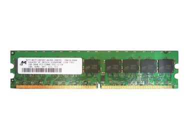 Mémoire RAM Micron 1GB 2RPC2-5300 DDR2 UDIMM ECC 166MHz MT18HTF12872AY-667B3