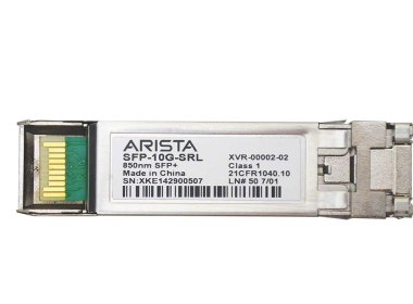 Module optique Arista SFP-10G-SRL 10Gb/s SFP+ LC-LC 850nm MM 150m XVR-00002-02