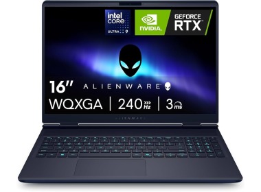 Ordinateur portable Dell ALIENWARE 16X AURORA AC16251 avec Intel Core Ultra 9 275HX, 32GB RAM, 2TB SSD NVMe, RTX 5070 8GB, Wi-Fi 7, Bluetooth 5.3