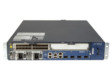 Routeur Juniper Network MX80-T avec 20x1GbE, 2xPSU, 1xFantray