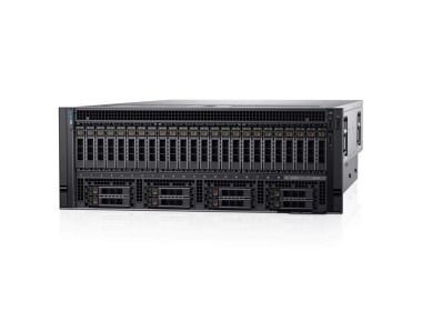 Server Dell PowerEdge R940xa 8x2.5" with 4x Platinum 8260, 384GB RAM, HBA330, BOSS-S1 card with 2x240GB SSD SATA M.2, 6x 1.92TB SSD SATA 2.5", 2x10/25GbE SFP28, 2x PSU, rails, bezel, iDRAC 9 Enterprise
