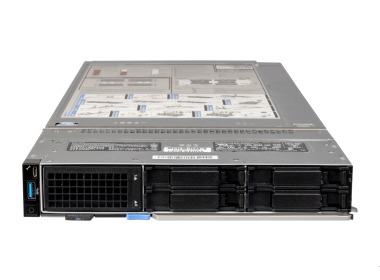 Serveur Dell PowerEdge MX750c 4x2.5" avec 2xSilver 4310, 256GB RAM, S150, 4x1.92TB SATA SSD, 2x10GbE SFP+, iDRAC9 Enterprise