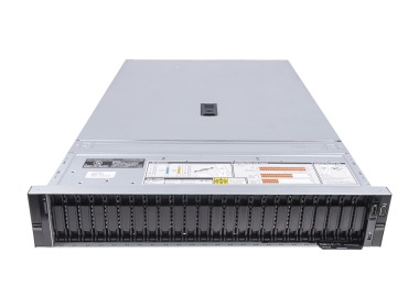 Serveur Dell PowerEdge R7525 24x2.5" avec 1x EPYC 7702P, 32GB RAM, 2x 480GB SSD SATA 2.5", 2x10/25GbE SFP28, 2x PSU 800W, rails, iDRAC9 Enterprise